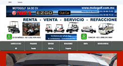 Desktop Screenshot of motogolf.com.mx