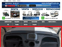 Tablet Screenshot of motogolf.com.mx